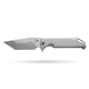 [PRE‑ORDER]BOONEFORGE Razorclaw Premium EDC Fliper & Thumb Stud knife(4.14'' Bead Blasted M390  Blade & Grey TC4 Titanium ) - BF014
