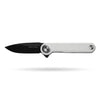 BOONEFORGE Ironjudge Premium EDC Flipper knife ( 3.39'' Black Titanium Plated 14C28N Blade & White G10 Handle ) - BF905