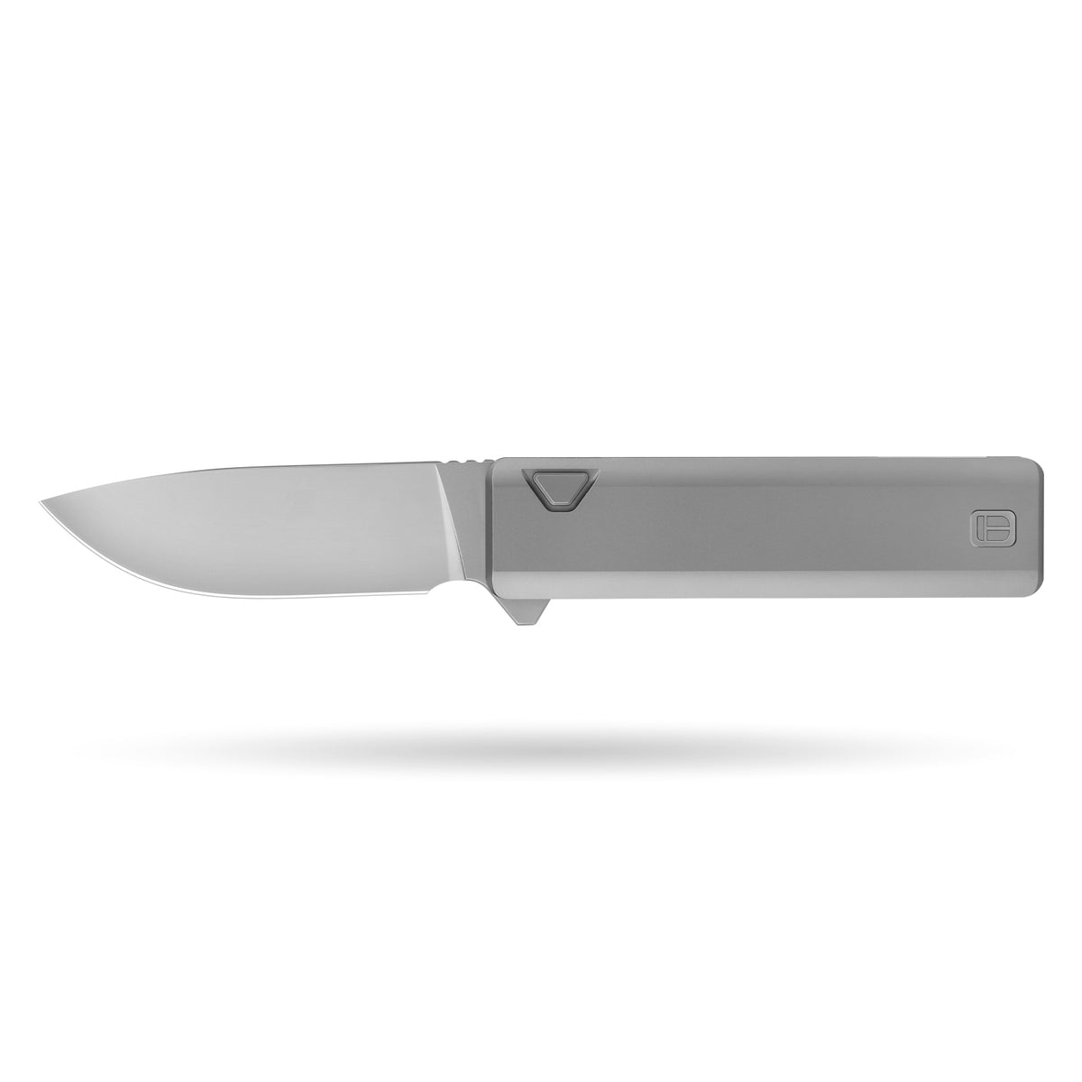 BOONEFORGE Stalker Premium EDC Button lock & Flipper knife  ( 3.2" Bead Blasted BÖHLER M390  Blade & Grey TC4 Titanium Handle) - BF003