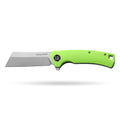 BOONEFORGE Breaker Premium EDC Flipper knife ( 3.34'' Satin 14C28N Blade & Fluorescent green G10 Handle ) - BF903