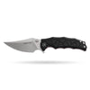 BOONEFORGE Ironstrider Premium EDC Fliper & Thumb Stud knife(3.81'' Satin 14C28N Blade & Black G10 Handle ) - BF013A