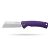 BOONEFORGE Breaker Premium EDC Flipper knife ( 3.34'' Satin 14C28N Blade & Purple G10 Handle ) - BF903