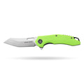 BOONEFORGE Sentinel Premium EDC Flipper & Thumb hole knife ( 3.34'' Satin 14C28N Blade & Fluorescent green G10 Handle ) - BF904