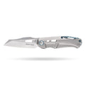[PRE‑ORDER]BOONEFORGE Reaper Premium EDC Flipper knife  ( 3.43'' Bead Blasted M390 Blade & Grey TC4 Titanium Handle ) - BF070