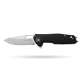 BOONEFORGE Berserker Premium EDC Flipper & Thumb hole knife( 3.07'' Satin 14C28N Blade & Black G10 Handle ) - BF072