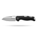 BOONEFORGE Warmark Premium EDC Manual thumb knife ( 3.33'' Bead Blasted 14C28N Blade & Black G10 Handle) - BF009