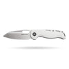 BOONEFORGE Warmark Premium EDC Manual thumb knife ( 3.33'' Satin 14C28N Blade & White G10 Handle) - BF009