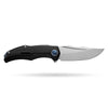 BOONEFORGE Doomsday Premium EDC Flipper knife  ( 3.89'' Brushed Satin M390 Blade & Black TC4 Titanium Handle ) - BF069