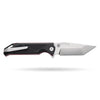 BOONEFORGE Blackshield Premium EDC Fliper & Thumb Stud knife ( 3.94'' Satin 14C28N Blade & Black G10 Handle ) - BF014A