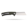 BOONEFORGE Breaker Premium EDC Flipper knife ( 3.34'' Satin 14C28N Blade & Army green G10 Handle ) - BF903