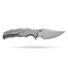 [PRE‑ORDER]BOONEFORGE Frostspine Premium EDC Fliper & Thumb Stud knife(4.06'' Bead Blasted M390  Blade & Grey TC4 Titanium Handle ) - BF013