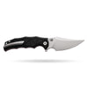 BOONEFORGE Ironstrider Premium EDC Fliper & Thumb Stud knife(3.81'' Satin 14C28N Blade & Black G10 Handle ) - BF013A