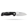 BOONEFORGE Warmark Premium EDC Manual thumb knife  ( 3.33'' Satin 14C28N Blade & Black G10 Handle) - BF009