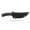 BOONEFORGE Edge Premium EDC Fixed blade knife ( 4.02'' Bead Blasted Stonewash 14C28N Blade & Golden Carbon Fiber Handle ) - FD050