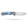 [PRE‑ORDER]BOONEFORGE Valkyrie Premium EDC Fliper & Thumb Stud knife ( 3.77'' Satin M390 Blade & Grey TC4 Titanium Handle ) - BF054