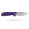 BOONEFORGE Steelwrath Premium EDC Flipper knife ( 3.23'' Satin 14C28N Blade & Purple G10 Handle) - BF010