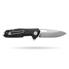 BOONEFORGE Berserker Premium EDC Flipper & Thumb hole knife( 3.07'' Satin 14C28N Blade & Black G10 Handle ) - BF072