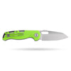 BOONEFORGE Warmark Premium EDC Manual thumb knife ( 3.33'' Satin 14C28N Blade & Fluorescent green G10 Handle) - BF009