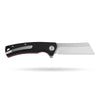 BOONEFORGE Breaker Premium EDC Flipper knife ( 3.34'' Satin 14C28N Blade & Black G10 Handle ) - BF903
