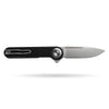 BOONEFORGE Ironjudge Premium EDC Flipper knife ( 3.39'' Satin 14C28N Blade & Black G10 Handle ) - BF905