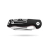BOONEFORGE Warmark Premium EDC Manual thumb knife  ( 3.33'' Satin 14C28N Blade & Black G10 Handle) - BF009