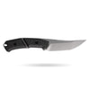 BOONEFORGE Edge Premium EDC Fixed blade knife ( 4.02'' Bead Blasted Stonewash 14C28N Blade & Black Carbon Fiber Handle ) - FD050
