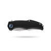 BOONEFORGE Doomsday Premium EDC Flipper knife  ( 3.89'' Brushed Satin M390 Blade & Black TC4 Titanium Handle ) - BF069