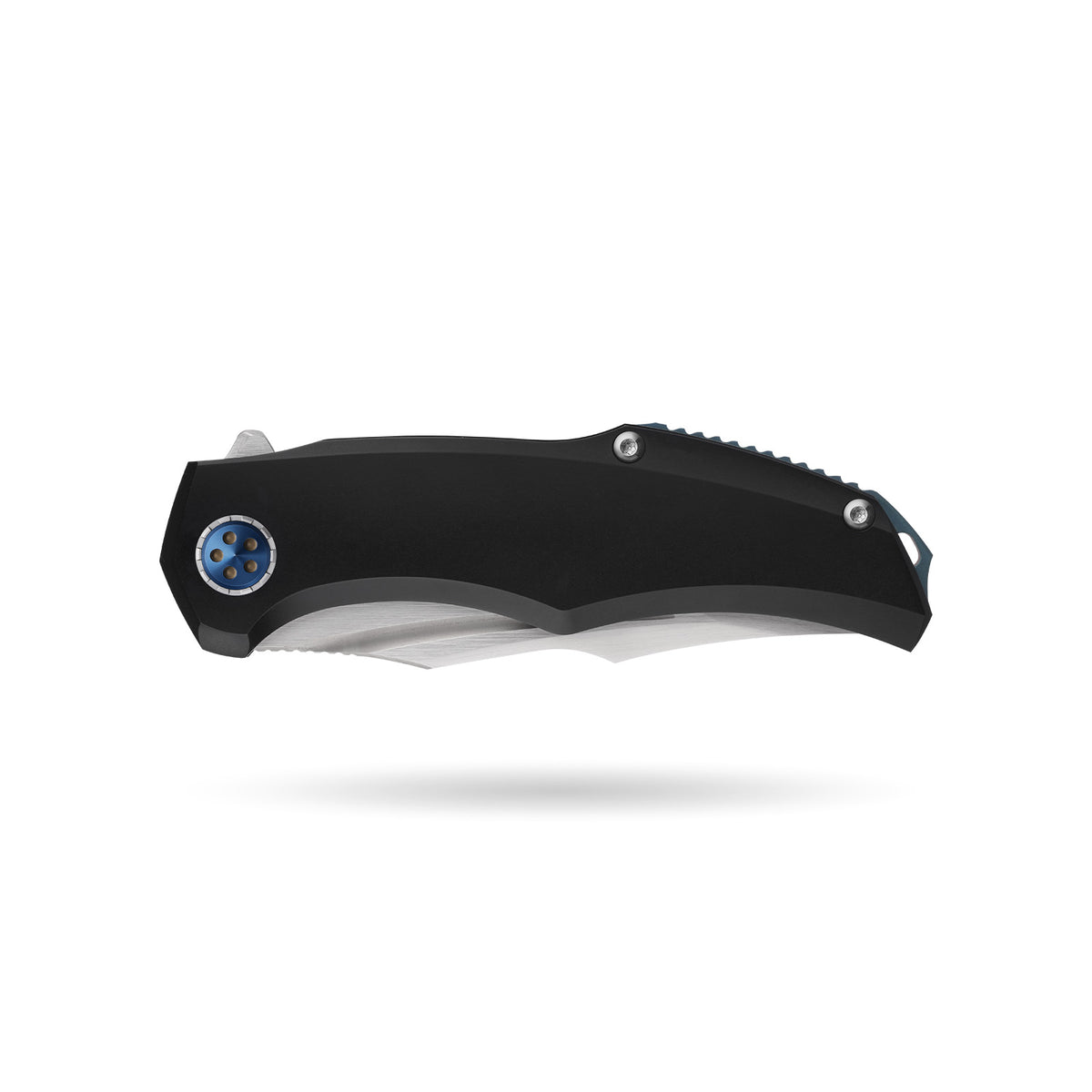 BOONEFORGE Doomsday Premium EDC Flipper knife  ( 3.89'' Brushed Satin M390 Blade & Black TC4 Titanium Handle ) - BF069