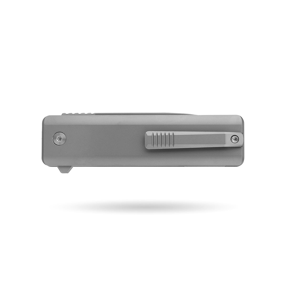 [PRE‑ORDER]BOONEFORGE Stalker Premium EDC Button lock & Flipper knife  ( 3.2" Bead Blasted M390  Blade & Grey TC4 Titanium Handle) - BF003
