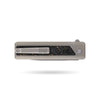 [PRE‑ORDER]BOONEFORGE Wastelander Premium EDC Button lock & Flipper knife (3.2" Bead Blasted M390 Blade & TC4 Titanium Handle/Carbon Fiber ) - BF001