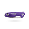 BOONEFORGE Berserker Premium EDC Flipper & Thumb hole knife( 3.07'' Satin 14C28N Blade & Purple G10 Handle ) - BF072