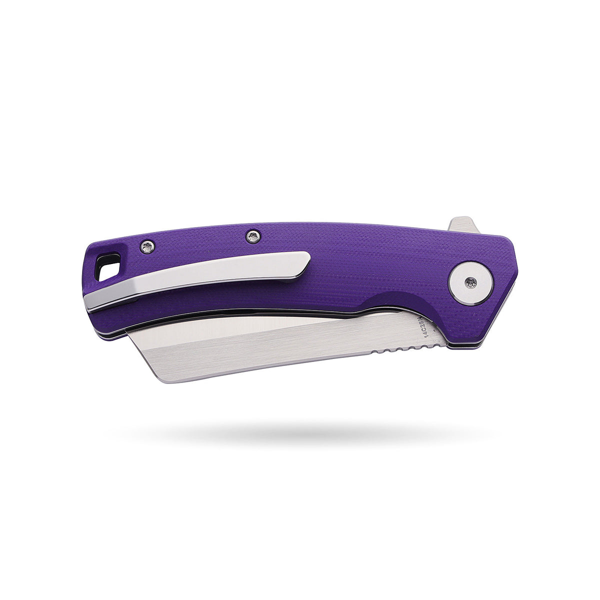 BOONEFORGE Breaker Premium EDC Flipper knife ( 3.34'' Satin 14C28N Blade & Purple G10 Handle ) - BF903