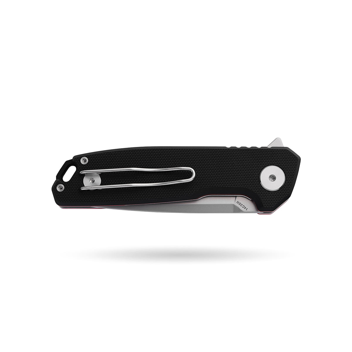 BOONEFORGE Steelwrath Premium EDC Flipper knife ( 3.23'' Bead Blasted 14C28N Blade & Black G10 Handle) - BF010