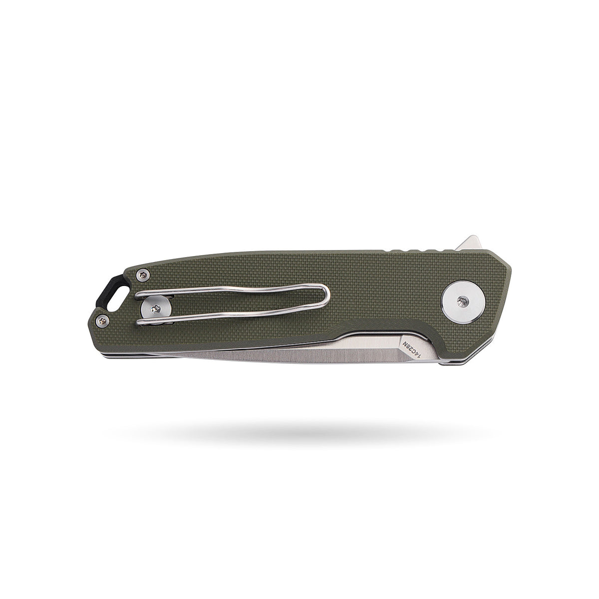 BOONEFORGE Steelwrath Premium EDC Flipper knife ( 3.23'' Satin 14C28N Blade & Army green G10 Handle) - BF010