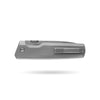 [PRE‑ORDER]BOONEFORGE Mountainfang Premium EDC Button lock & Thumb stud knife  ( 3.31" Bead Blasted M390 Blade & Grey TC4 Titanium/Carbon Fiber Handle) - BF004