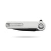 BOONEFORGE Ironjudge Premium EDC Flipper knife ( 3.39'' Black Titanium Plated 14C28N Blade & White G10 Handle ) - BF905