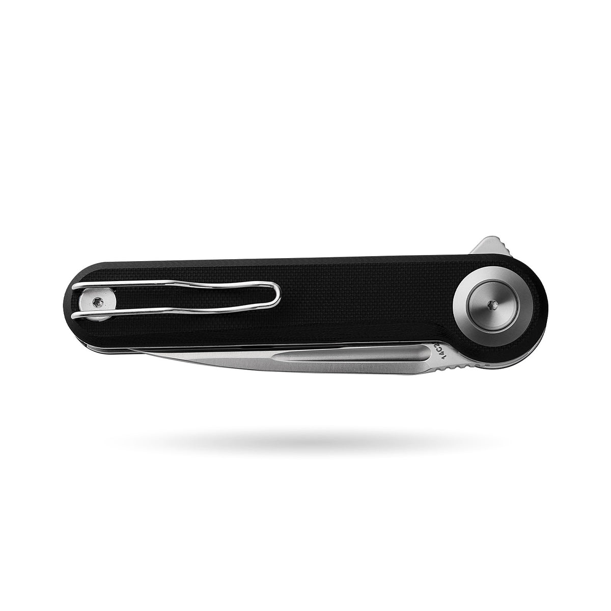 BOONEFORGE Ironjudge Premium EDC Flipper knife ( 3.39'' Satin 14C28N Blade & Black G10 Handle ) - BF905