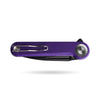 BOONEFORGE Ironjudge Premium EDC Flipper knife ( 3.39'' Black Titanium Plated 14C28N Blade & Purple G10 Handle ) - BF905
