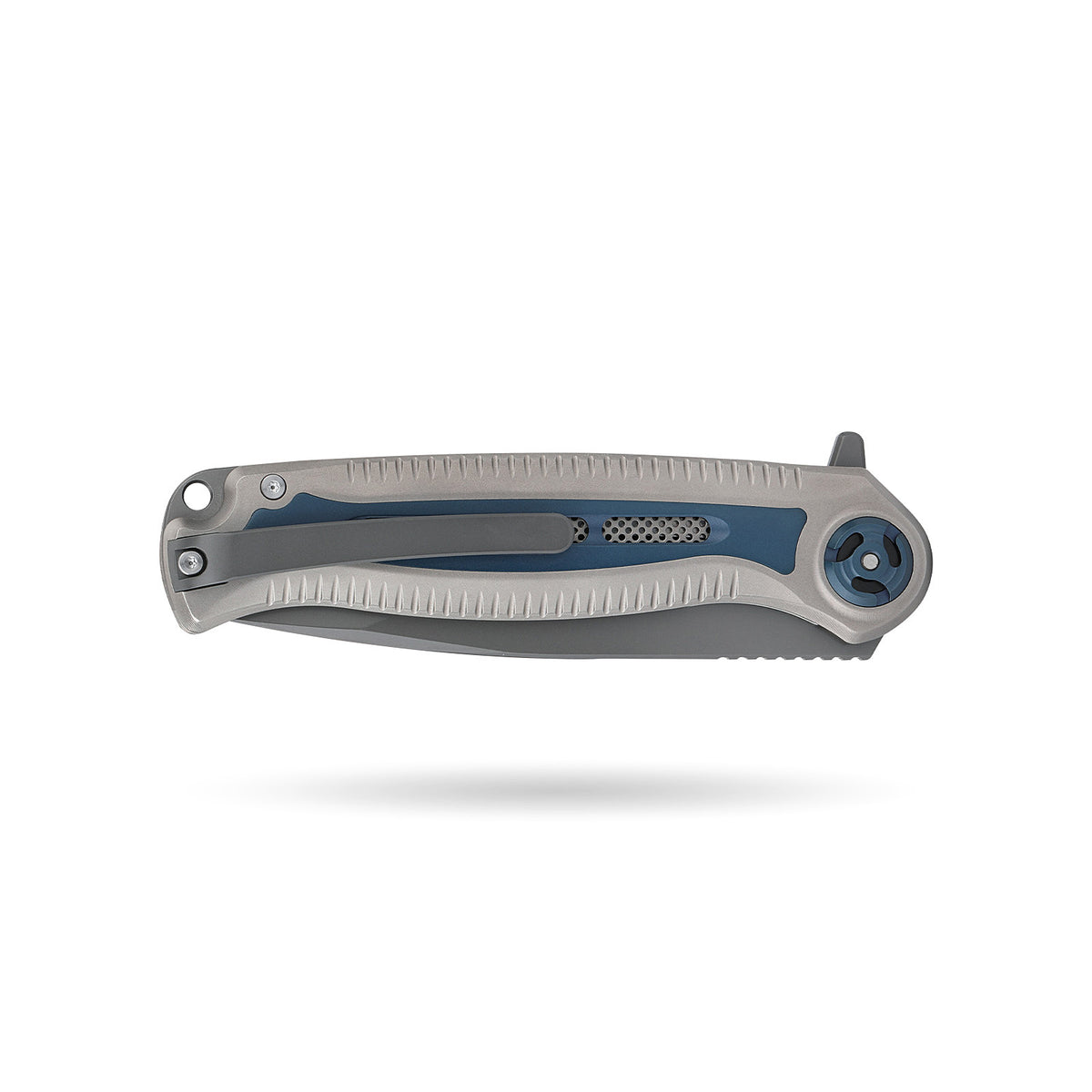 [PRE‑ORDER]BOONEFORGE Wildblade Premium EDC Flipper knife  ( 3.73'' Grey Titanium Plated M390 Blade & Grey TC4 Titanium Handle ) - BF050