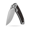 BOONEFORGE Thunderstrike Premium EDC Fliper & Thumb Stud knife( 3.75'' Bead Blasted BÖHLER M390 Blade & Grey TC4 Titanium Handle ) - BF052