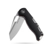 BOONEFORGE Warmark Premium EDC Manual thumb knife ( 3.33'' Bead Blasted 14C28N Blade & Black G10 Handle) - BF009