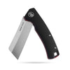 BOONEFORGE Breaker Premium EDC Flipper knife ( 3.34'' Satin 14C28N Blade & Black G10 Handle ) - BF903