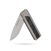 [PRE‑ORDER]BOONEFORGE Wastelander Premium EDC Button lock & Flipper knife (3.2" Bead Blasted M390 Blade & TC4 Titanium Handle/Carbon Fiber ) - BF001