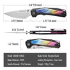 [PRE‑ORDER]BOONEFORGE Wraith Premium EDC Thumb stud knife( 3.93'' Brushed Satin M390 Blade & Black TC4 Titanium Handle ) - BF062