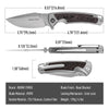 [PRE‑ORDER]BOONEFORGE Thunderstrike Premium EDC Fliper & Thumb Stud knife( 3.75'' Bead Blasted M390 Blade & Grey TC4 Titanium Handle ) - BF052