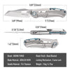 BOONEFORGE Reaper Premium EDC Flipper knife  ( 3.43'' Bead Blasted BÖHLER M390 Blade & Grey TC4 Titanium Handle ) - BF070