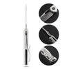 BOONEFORGE Warmark Premium EDC Manual thumb knife ( 3.33'' Satin 14C28N Blade & White G10 Handle) - BF009
