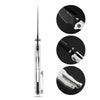 BOONEFORGE Ironstrider Premium EDC Fliper & Thumb Stud knife(3.81'' Black Titanium Plated 14C28N Blade & White G10 Handle ) - BF013A
