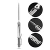 BOONEFORGE Warmark Premium EDC Manual thumb knife ( 3.33'' Bead Blasted 14C28N Blade & White G10 Handle) - BF009
