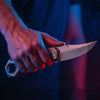 BOONEFORGE Stormwrath Premium EDC Flipper knife ( 3.49'' Bead Blasted M390 Blade & Grey TC4 Titanium Handle ) - BF071